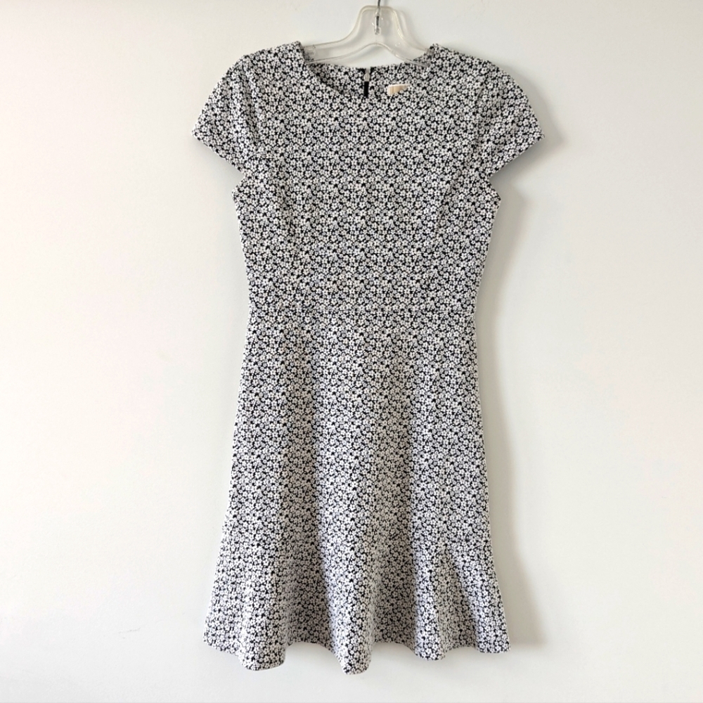 MICHAEL Michael Kors Petite Floral Fit-and-Flare Dress, Women's Size XS Cotton